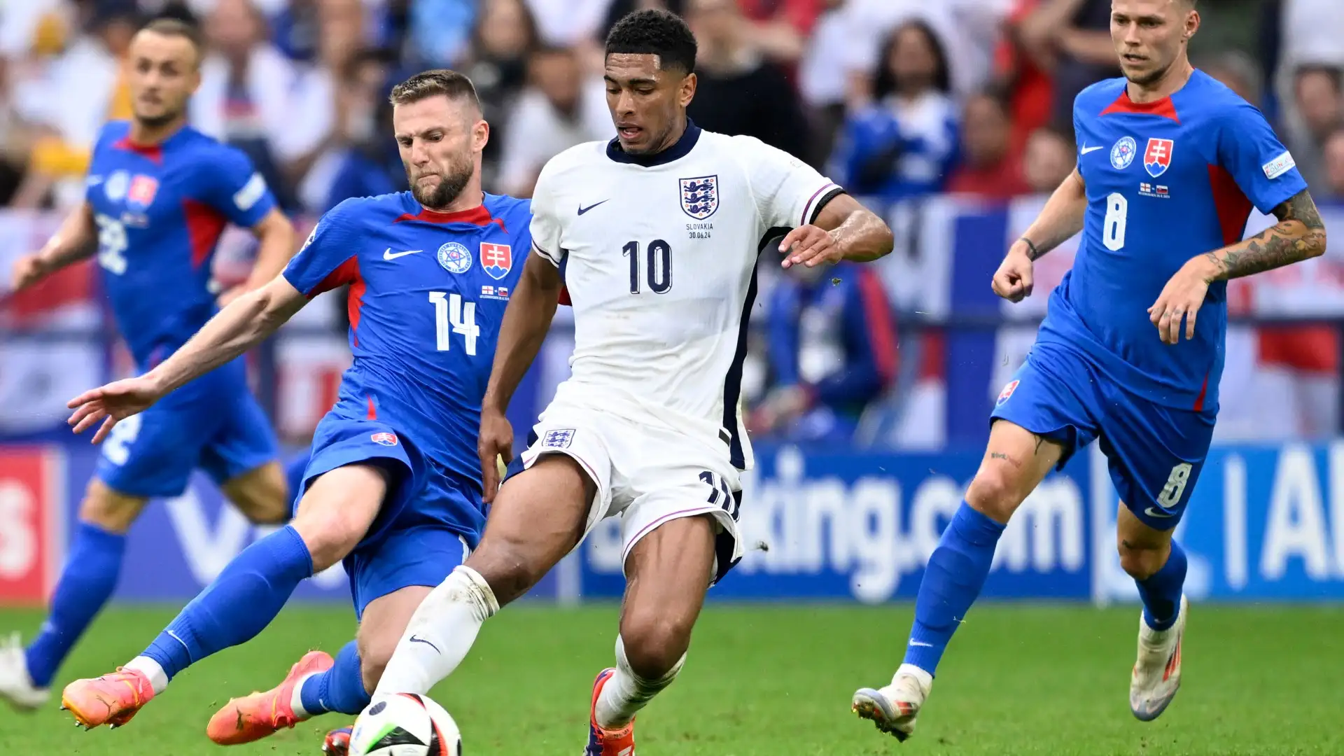 England National Football Team vs. Slovakia National Football Team Stats